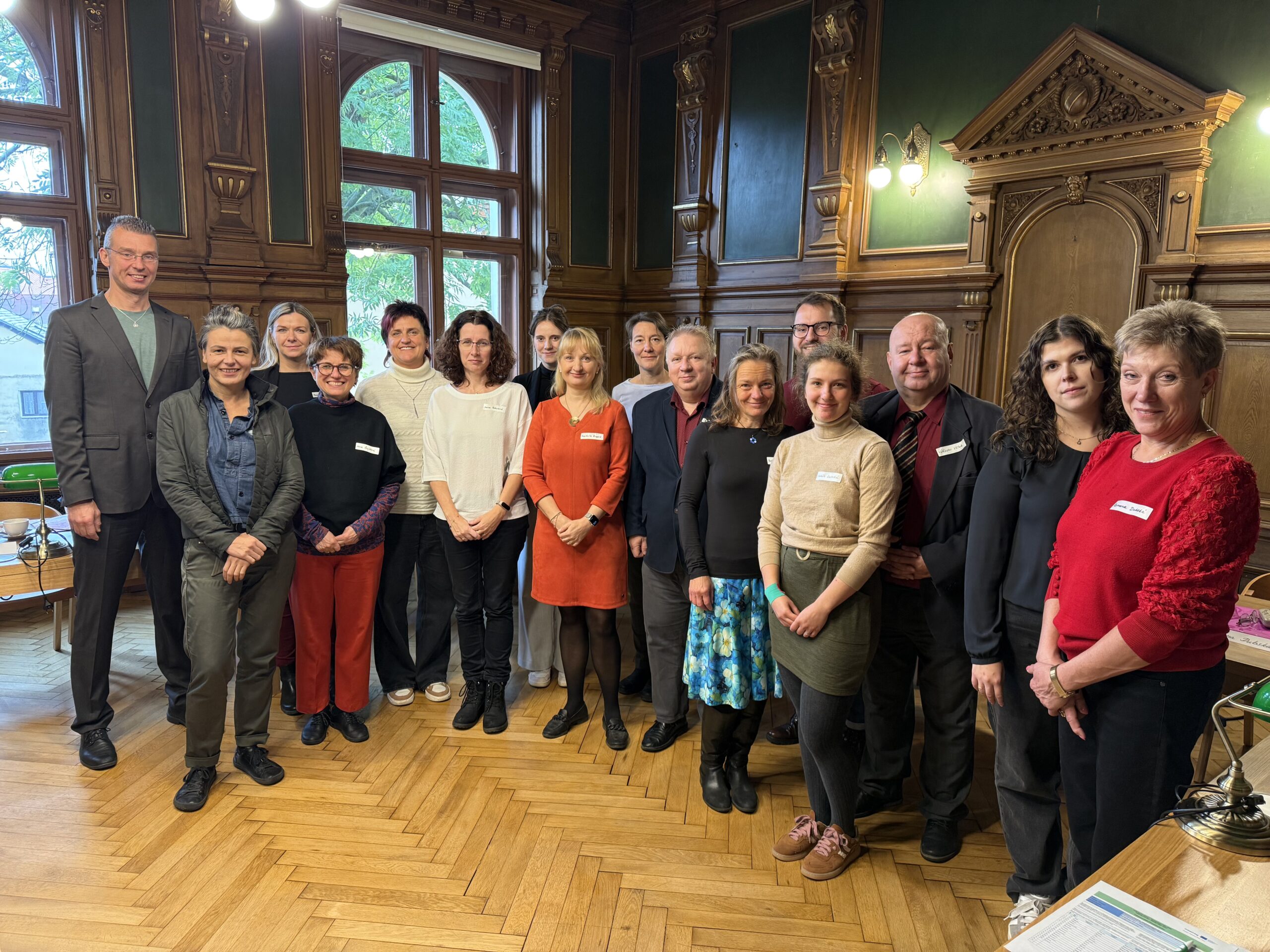 Kick-off-Treffen des Interreg-Projektes „Gemeinsame Geschichte – gemeinsame Zukunft – deutsche-tschechische Jugend im Dialog“ in Česká Kamenice